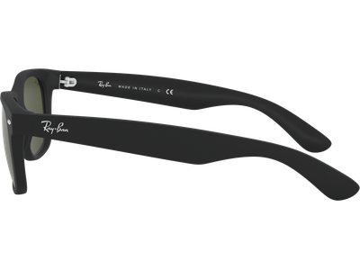 Sonnenbrille Ray-Ban RB2132 Matt Schwarz / Grün Seitenansicht