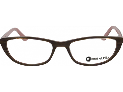 meineBrille Brille Damen meineBrille 04-40190-02, Khaki-Rosé Glitzer Ansicht 4