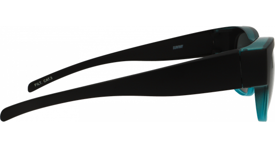 SunRay 06-00320-02 Überbrille, Schwarz/Türkis matt - Ansicht 4