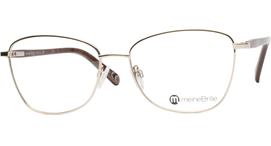 meineBrille 04-06030-02, Gold/Nougat links - Ansicht 3