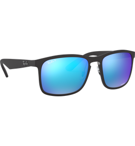 Sonnenbrille Ray-Ban RB4264 Matt Havanna / Purple Chromance Seitenansicht - Ansicht 5