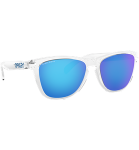 Sportbrille Oakley Frogskins Crystal Clear / Prizm Sapphire Seitenansicht - Ansicht 5