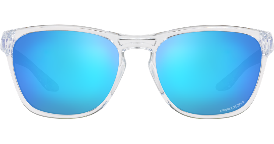 Sonnenbrille Oakley Manorburn Polished Clear / Prizm Sapphire 