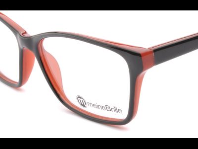 meineBrille 04-69190-01, Schwarz/Rot nah
