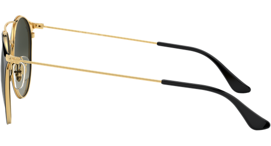 Sonnenbrille Ray-Ban RB3546 Glänzend Schwarz / Verlauf Grau Seitenansicht - Ansicht 4