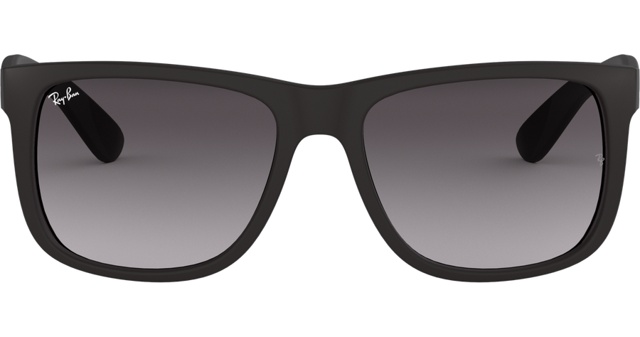 Sonnenbrille Ray-Ban Justin Classic Matt schwarz / Verlauf grau