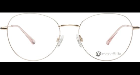 meineBrille 04-12040-02, Weiß/Gold Front - Ansicht 2