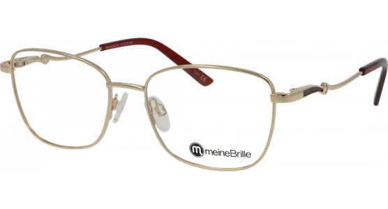 meineBrille 04-40120-01, Gold/Weinrot - Ansicht 2