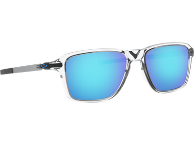 Sportbrille Oakley Wheel House Polished Clear Prizm Sapphire Seitenansicht