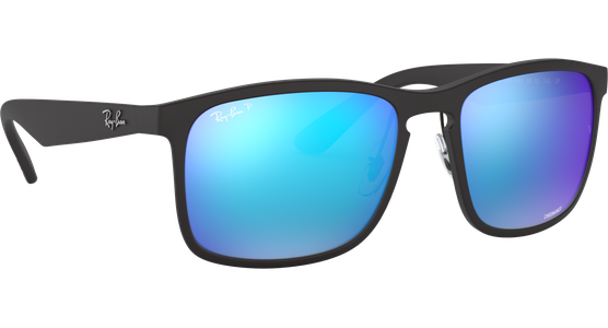 Sonnenbrille Ray-Ban RB4264 Matt Havanna / Purple Chromance Seitenansicht - Ansicht 5