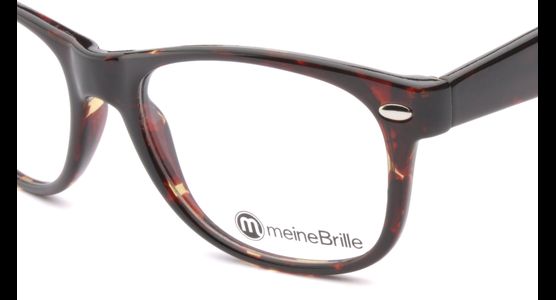 meineBrille 04-69150-01, Dunkel Havanna nah - Ansicht 3