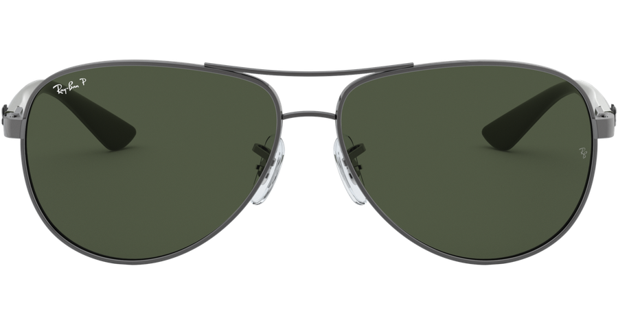 Sonnenbrille Ray-Ban RB8313 Carbonfaser Glänzend Gunmetall / Grün Polarisiert