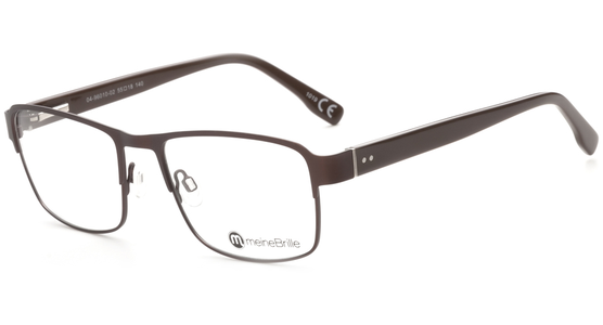 meineBrille 04-96010-02, Dunkel Braun Matt links - Ansicht 3