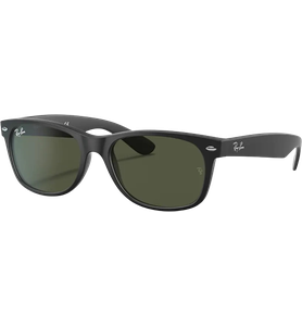 Sonnenbrille Ray-Ban RB2132 Matt Schwarz / Grün Seitenansicht - Ansicht 3