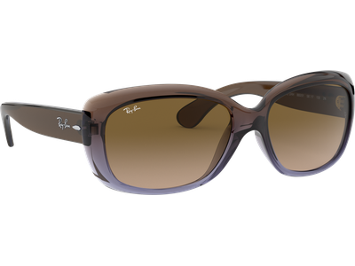 Sonnenbrille Ray-Ban RB4101 Jackie Ohh Glänzend Braun / Verlauf Braun Seitenansicht