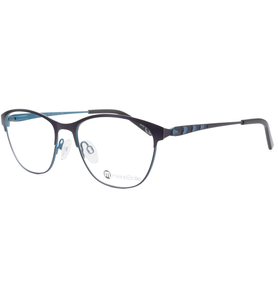 meineBrille 04-96020-02, Dunkel Violett/Türkis Matt links - Ansicht 3