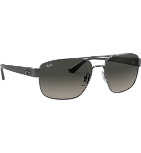 Sonnenbrille Ray-Ban RB3663 Glänzend Gunmetall / Verlauf Grau Seitenansicht - Ansicht 5