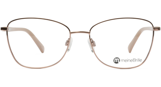 meineBrille 04-06030-03, Kupfergold/Perlgrau Front - Ansicht 2