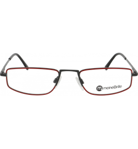 meineBrille 04-20210-01 Dunkelgrau Rot glänzend Frontansicht - Ansicht 5