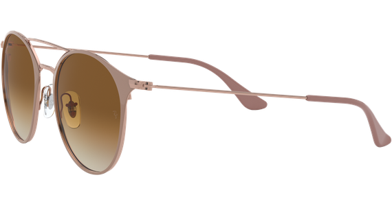 Ray-Ban RB3546 907151 Glänzendes Beige auf Kupfer/Hellbraun - Ansicht 3