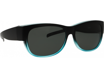 SunRay Sonnenbrille Unisex SunRay 06-00320-02 Überbrille, Schwarz/Türkis matt Ansicht 4
