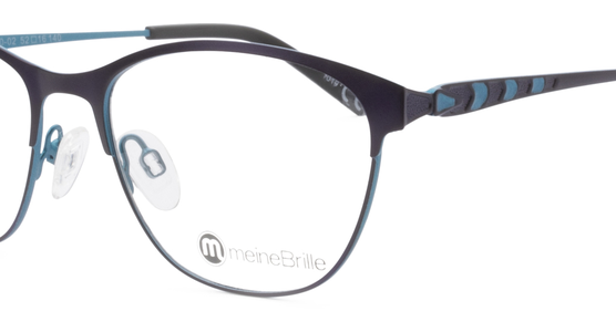 meineBrille 04-96020-02, Dunkel Violett/Türkis Matt nah - Ansicht 7