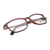meineBrille 04-69120-02, Dunkel Braun Matt liegend