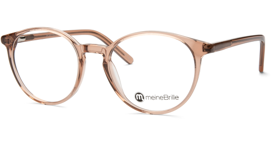 meineBrille 04-12070-02, Nude transparent glänzend Schräg links - Ansicht 3