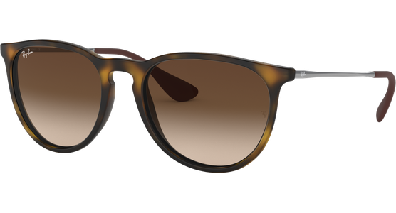 Sonnenbrille Ray-Ban RB4171 Erika Classic Matt Havanna / Verlauf Braun Seitenansicht - Ansicht 3