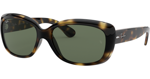 Sonnenbrille Ray-Ban RB4101 Jackie Ohh Glänzend Hellhavanna / Grün  Seitenansicht - Ansicht 3