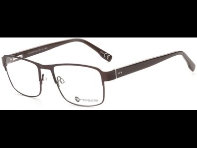meineBrille 04-96010-02, Dunkel Braun Matt links