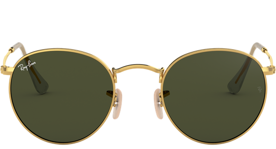 Sonnenbrille Ray-Ban RB3447 Round Metal Glänzend Gold / Grün - Ansicht 2