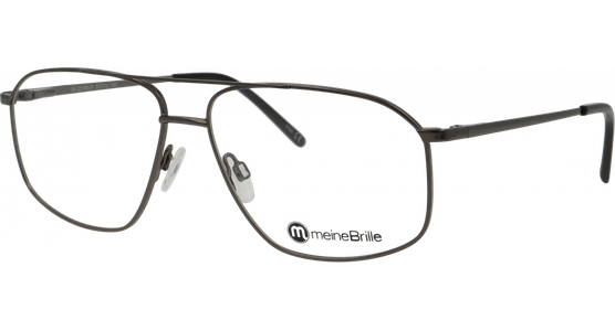 meineBrille 04-20190-01 dunkelgun glänzend Schrägansicht links - Ansicht 3