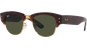 Ray-Ban Mega Clubmaster RB0316S Glänzendes Schildpatt auf Gold/Grün 990/31