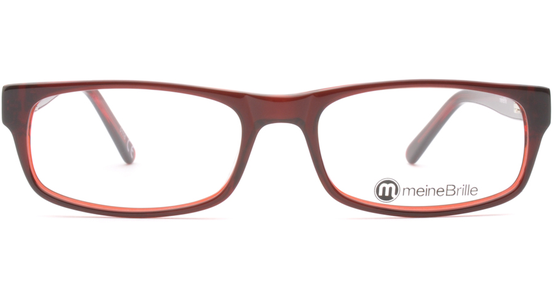 meineBrille 04-69220-01, Braun/Rot front - Ansicht 2