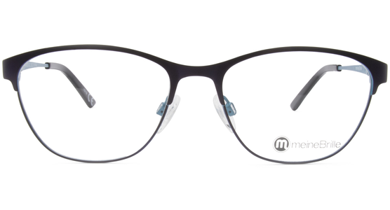 meineBrille 04-96020-02, Dunkel Violett/Türkis Matt front - Ansicht 2