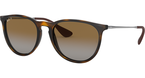 Sonnenbrille Ray-Ban RB4171 Erika Classic Glänzend Hellhavanna / Verlauf Braun Seitenansicht - Ansicht 3