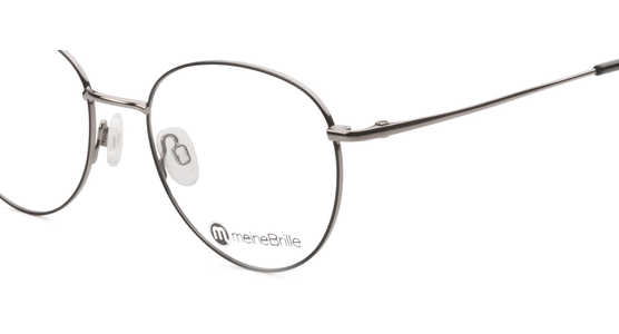 meineBrille 04-96090-01, Schwarz/Gun Glänzend nah - Ansicht 4