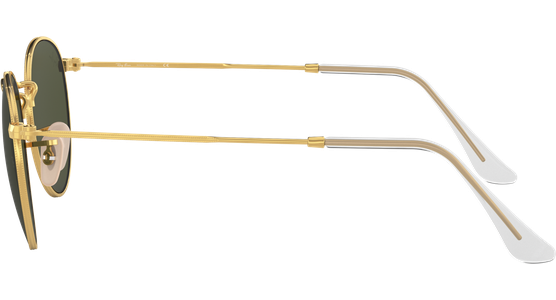 Sonnenbrille Ray-Ban RB3447 Round Metal Glänzend Gold / Grün Seitenansicht - Ansicht 4