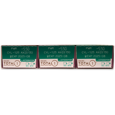 Tageslinsen Torisch Dailies Total 1 for Astigmatism 90er Ansicht 4