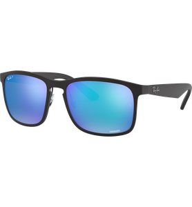 Sonnenbrille Ray-Ban RB4264 Matt Havanna / Purple Chromance Seitenansicht - Ansicht 3