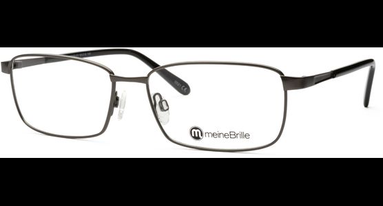meineBrille 04-12090-01, Dunkel Gun matt / Schwarz glänzend - Ansicht 3
