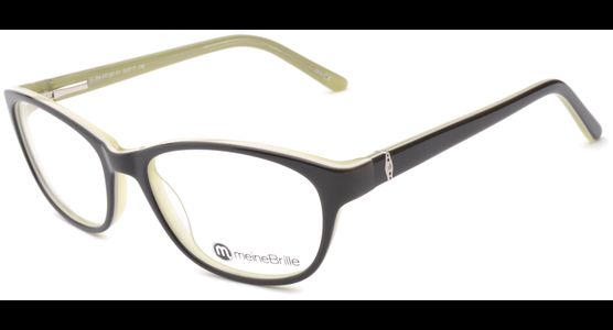 meineBrille 04-69180-01, Schwarz/Hellgrün links - Ansicht 5