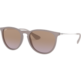 Sonnenbrille Ray-Ban RB4171 Erika Classic Matt Dark Sand / Verlauf Braun-Violett  Seitenansicht