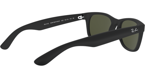 Ray-Ban RB2132 New Wayfarer Classic Matt Schwarz / Grün 622 55 - Ansicht 13