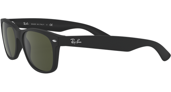 Ray-Ban RB2132 New Wayfarer Classic Matt Schwarz / Grün 622 55 - Ansicht 7