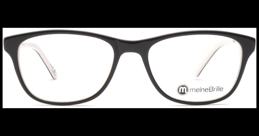 meineBrille 04-69040-02, Schwarz/Creme front