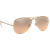 Sonnenbrille Ray-Ban RB3025 Aviator Gradient Glänzend Gold / Silber-Pink Verspiegelt Seitenansicht 