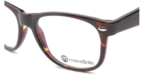 meineBrille 04-69150-01, Dunkel Havanna nah - Ansicht 3