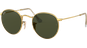 Ray-Ban RB3447 Round Metal Glänzend Gold / Grün 001 50